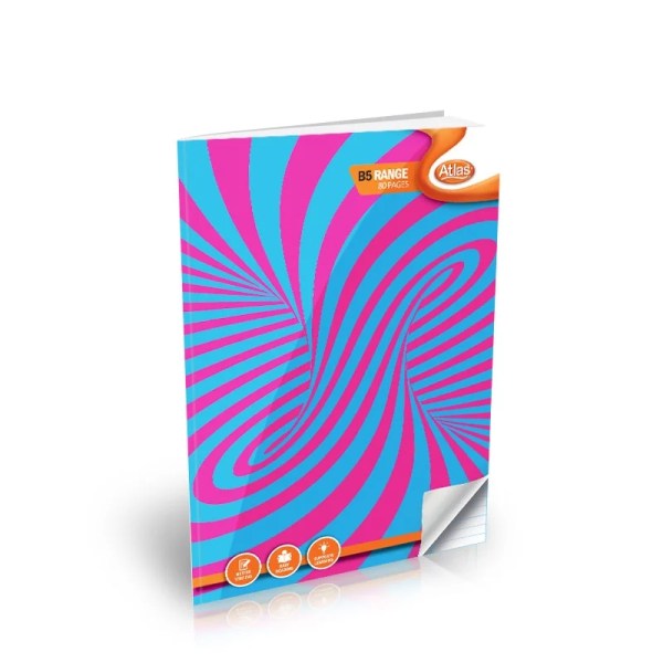 Atlas B5 Book 120Pgs (=) Single Ruled