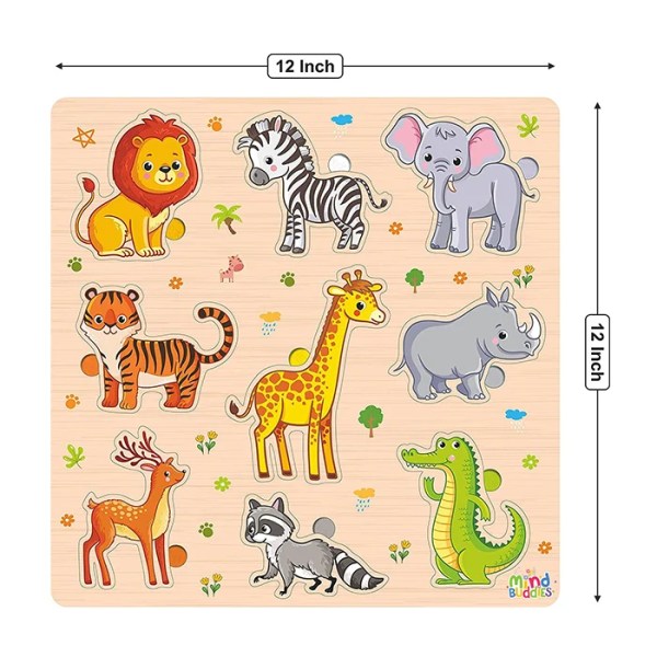 Wooden Puzzle Wild Animals