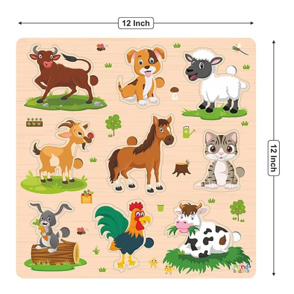 Wooden Puzzle Farm Animals