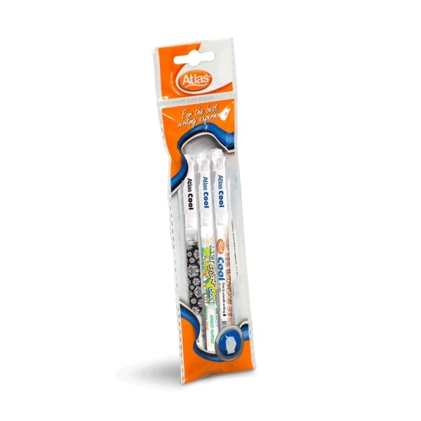 Atlas Pen Cool Blue – Pack of 3