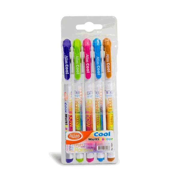 Atlas Pen Cool Multicolor – Pack of 5