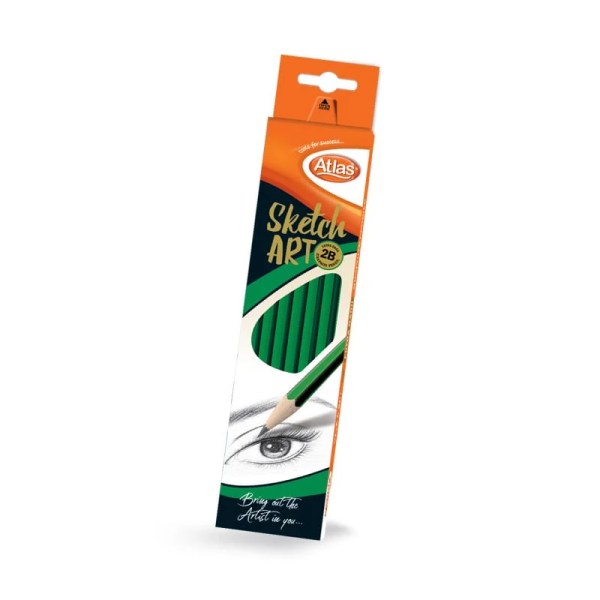 Atlas Sktch Art 2B Pencil 12Pack