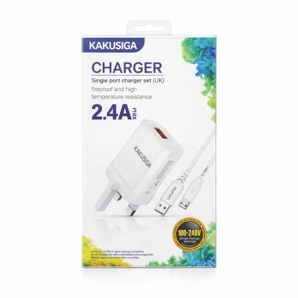 Kakusiga Single Port 2.4A Adapter Charger