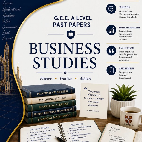 Cambridge International A Level Business (9609) Past Papers
