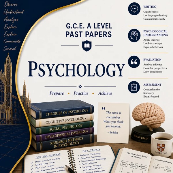 Cambridge International A Level Psychology (9990) Past Papers